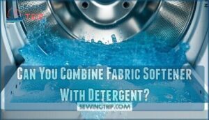 can you combine fabric softener with detergent