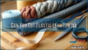 can you cut elastic lengthwise