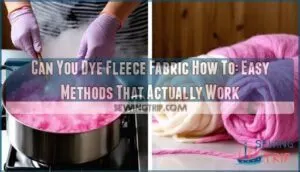 can you dye fleece fabric how to