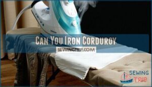 can you iron corduroy