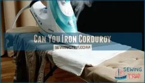 can you iron corduroy