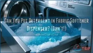 can you put detergent in the fabric softener dispenser