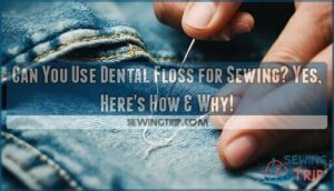 can you use dental floss for sewing