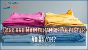care and maintenance: polyester vs rayon