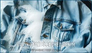 caring for bleached denim