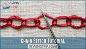 chain stitch tutorial