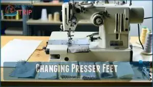changing presser feet