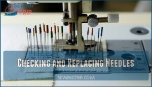 checking and replacing needles