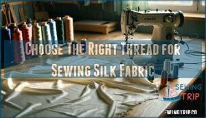 choose the right thread for sewing silk fabric