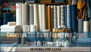 choosing the right fabric for your jointed teddy bear