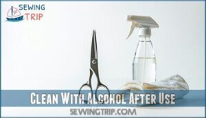 clean with alcohol after use