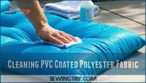 cleaning pvc coated polyester fabric