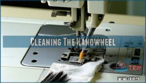 cleaning the handwheel