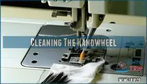 cleaning the handwheel
