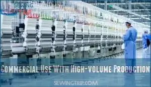 commercial use with high-volume production