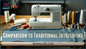 comparison to traditional interlining