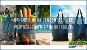 considering daily use needs like weatherproofing and durability