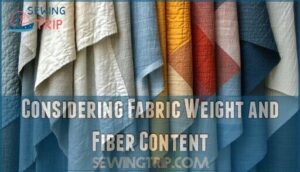 considering fabric weight and fiber content considering fabric weight and fiber content
