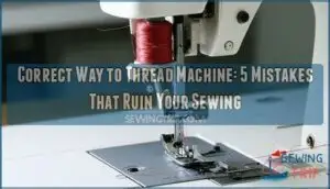 correct way to thread machine
