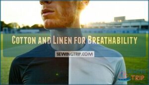 cotton and linen for breathability