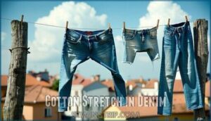 cotton stretch in denim