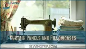 curtain panels and pillowcases