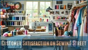 customer satisfaction on sewing street