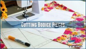 cutting bodice pieces