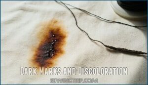 dark marks and discoloration