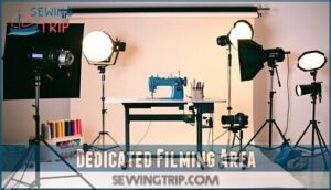 dedicated filming area