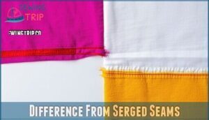 difference from serged seams
