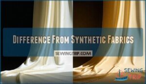 difference from synthetic fabrics