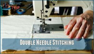 double needle stitching