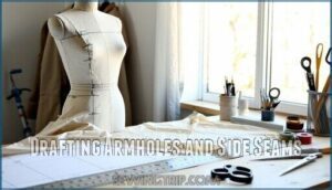 drafting armholes and side seams