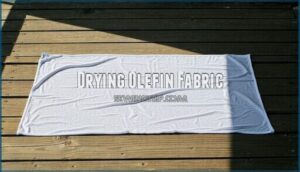 drying olefin fabric