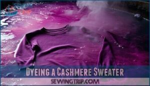dyeing a cashmere sweater