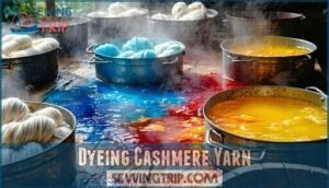 dyeing cashmere yarn