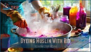 dyeing muslin with rit