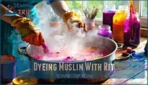 dyeing muslin with rit