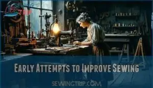 early attempts to improve sewing early attempts to improve sewing