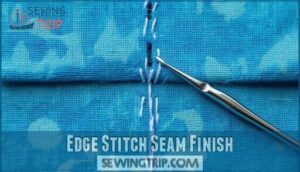 edge stitch seam finish