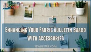 enhancing your fabric bulletin board with accessories