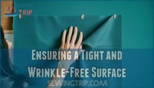 ensuring a tight and wrinkle-free surface
