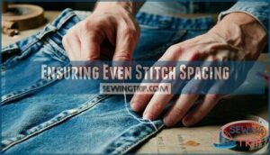 ensuring even stitch spacing