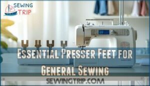 essential presser feet for general sewing