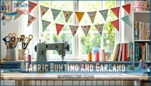fabric bunting and garland