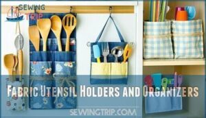 fabric utensil holders and organizers