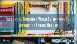 factors to consider when estimating the amount of fabric needed
