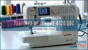 features of janome 4120 qdc