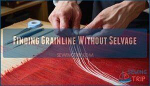 finding grainline without selvage